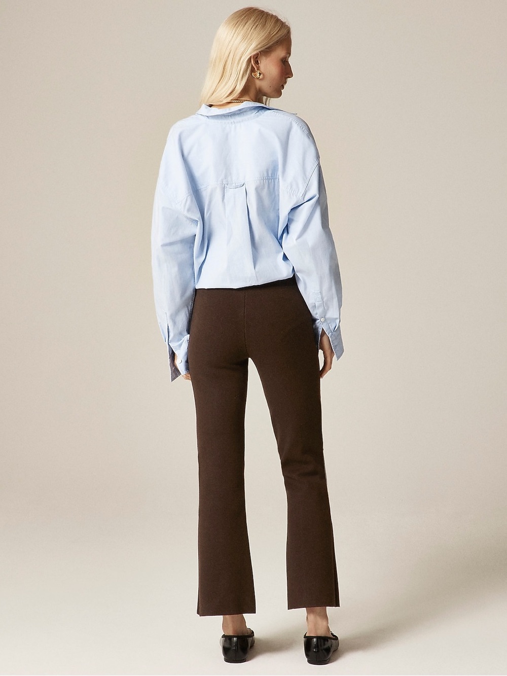 J Crew NWT New Delaney kickout sweater pant - Picture 5 of 12